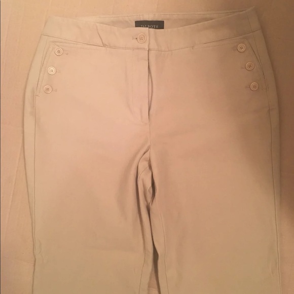 Talbots size 8 khakis and boutique blouse Lot of 2 - Picture 2 of 7